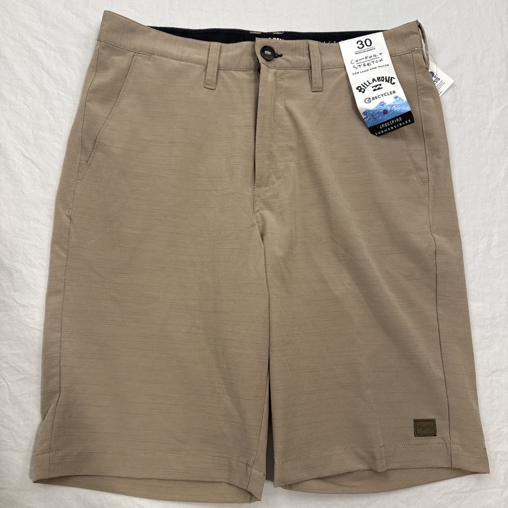 NEW Billabong Shorts Mens  30 TAN Hybrid Walkshorts Comfort Stretch Beach